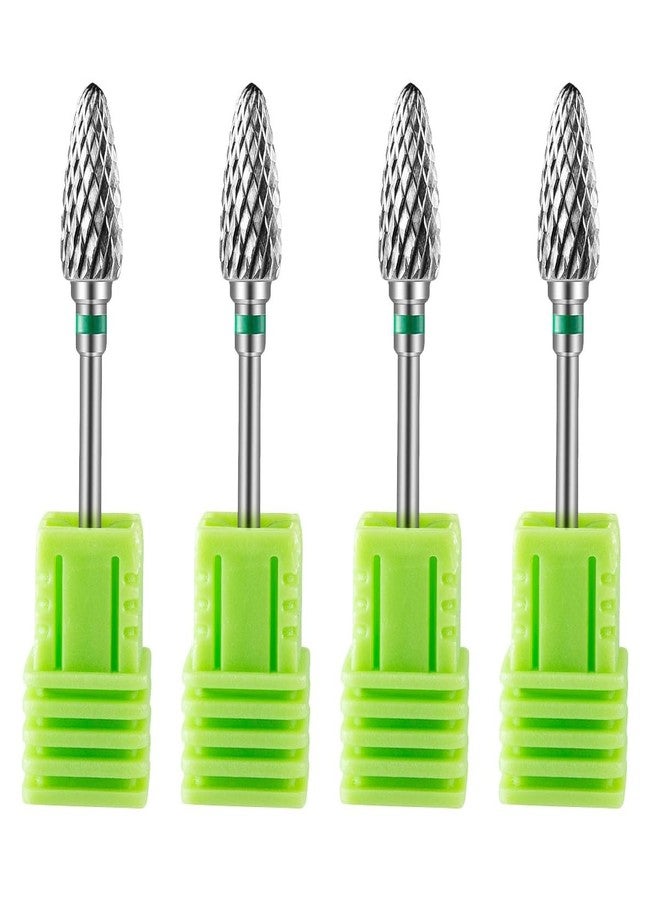 DEARMAMY 4pcs Vacuum Tungsten Steel Nail Drill Bits - Professional Polishing And Grinding Heads for Manicure And Nail Art - Image 1